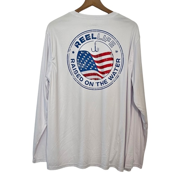 Reel Life Sun Ray Defender UPF 50 Lightweight Long Sleeve Fishing Boating Sz XXL - Picture 1 of 6